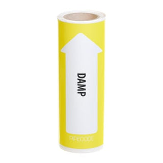 Pipecode rørmærke DAMP 160 mm x 10 m