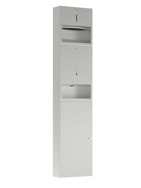 Pressalit Public Premium indbygningsmodul m/papirdispenser, sæbedispenser med sensor og affaldsspand