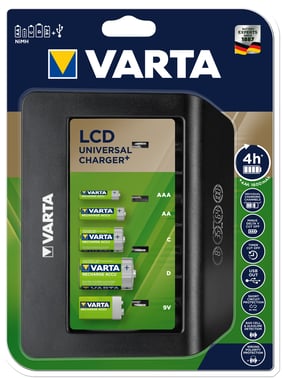Varta batteri LCD Universal Lader, 57688101401