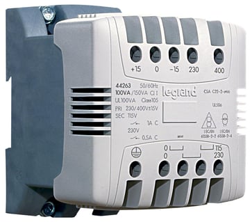 Legrand transformer 230/400V-115/230V 100VA