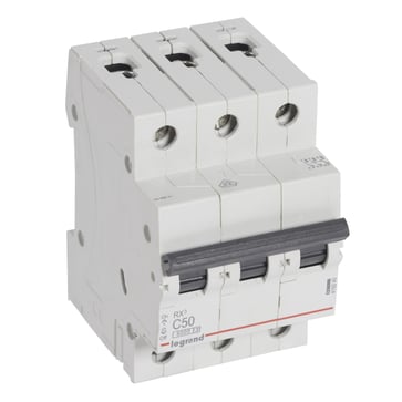 RX3 MCB automatsikring C50 3pol 3M 6000A