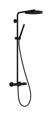 hansgrohe Pulsify S Puro termostatbatteri kunststof/metal ø260mm/1,6m sl m/hovedbr.arr mat sort