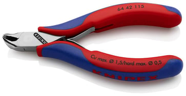 Knipex forbidetang elektronik 115 mm med lille facet og 27° vinklede kæber