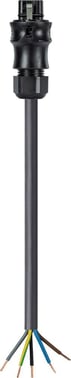 RST20I5 kabel han/fri 2,5mm2 2m sort