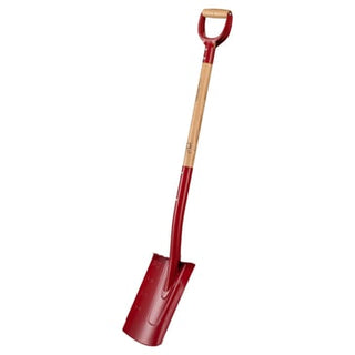Fiskars Classic Spade, afrundet blad, langt skaft