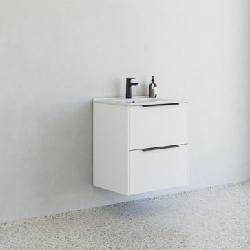 Dansani Mido møbelpakke 61 cm 2 sk, vask, glat, hvid mat