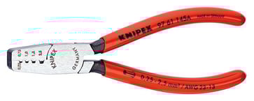 Crimptang til kabeltyller betrukket med kunststof 145 mm