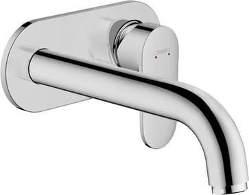 hansgrohe Vernis Blend 1-grebs håndvaskarmatur til 2-huls indbygning i væg, med 20,5 cm tud, krom