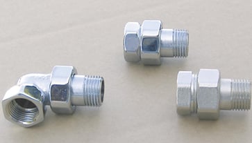 KRISS Radiatorforskruning 1/2"" vinkelløb forniklet