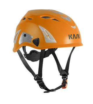 Kask Industrihjelm Superplasma Hi-Viz flou orange med vinter hjelmhue