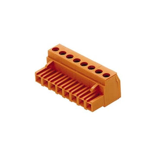 2 polet print stik ((wire)) 5.08 mm pitch 180° med skrue tilslutning orange BLA 2 SN OR