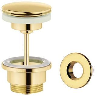 Damixa bundventil Ø63mm 1 1/4"" push-up poleret messing PVD