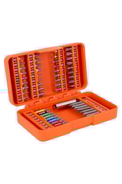 Bahco 1/4"" Bitsæt til ligekærv- Phillips- Pozidriv- sekstkant- TORX®- TORX® Tamper- og Robertson sk