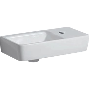 Geberit Renova Compact håndvask t/møbel, 500 x 250 x 150 mm, hvid porcelæn