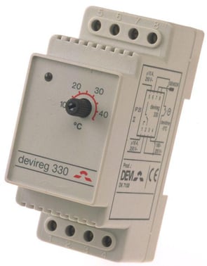 Thermostat devireg 330  -10°C/+10°C - 1C