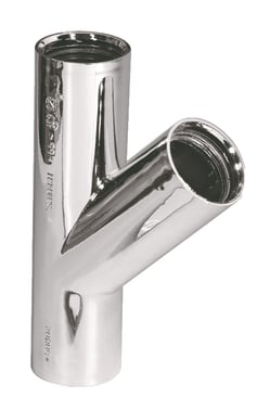 Purus grenrør 45° 32 mm forkromet PP/TPE