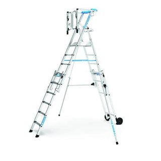 Zarges Teleskopisk Platformstige 9 trin 2,30 m