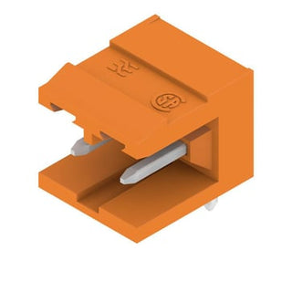 2 polet print stik (( Board)) 5.08 mm pitch med 3.2mm loddeben 90° orange SLA 02/90 3.2SN OR BX