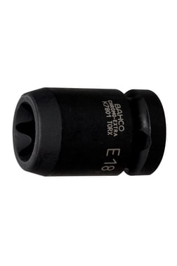 Bahco 1/2"" Krafttop med indvendig firkant med E18 TORX® hovedprofil og fosfateret udførelse