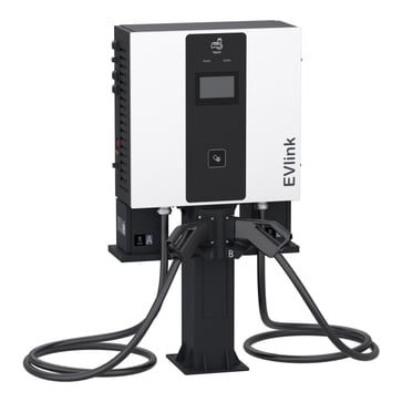 Piedestal, EVlink Pro DC, til DC 60kW ladeboks med 2xCCS2 ladestik, 0,75m højde