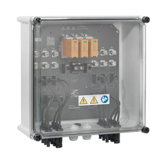 PV Combiner Box, 1000 V, 1 MPP, 3 Inputs / 3 Outputs per MPP, med sikringsholder, overspændingsbesky