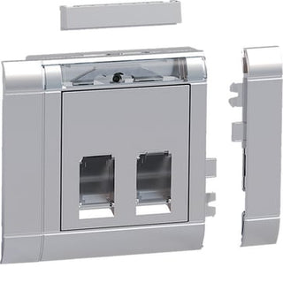 Komplet dobbelt dataudtag Actassi S-One DPM LAN