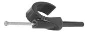 MEPAC Kabel clips M/Plug & Søm 16-19 mm Sort