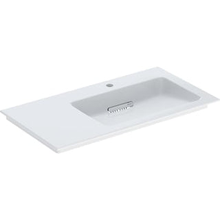 Geberit ONE håndvask 90 x 48 cm hanehul, hvid/KeraTect, blank hvid