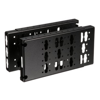 19"" 4 punkts stativ powerpanel montage beslag justerbar 25mm sort