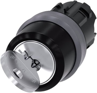 Ronis nøgle switch, 22mm, rund, metal,