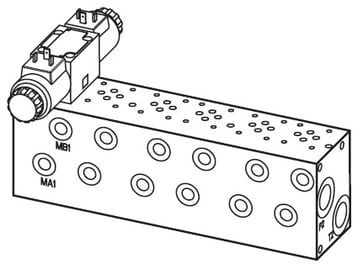 NG10 manifold - 4 sektioner