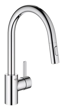 GROHE Eurosmart Cosmopolitan køkkenarmatur C-tud bruser dual krom