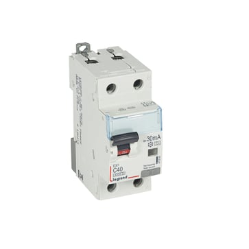 DX3 RCBO kombiafbryder C40 1pol+N 30mA type-A 2M 6000/6KA