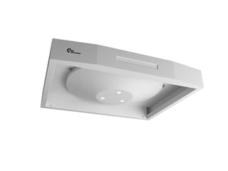 Airgrip - Centralventilation, Højde: 128 mm, Hvid, Med hygrostat