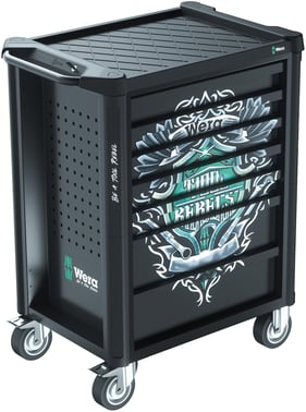 Wera 9700 Værkstedsvogn Tool Rebel Roller Cabinet 1 78 dele