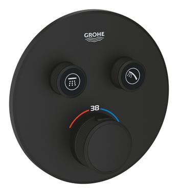 GROHE Grotherm SmartControl termostat udv.dele Ø158 mm 2SC, Phantom black