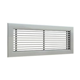 Lindab alu-rist 300 x 100 mm med faste lige lameller