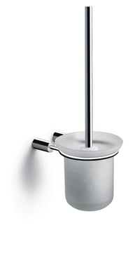 Pressalit toiletbørste m/glasskål t/væg , pol rf stål
