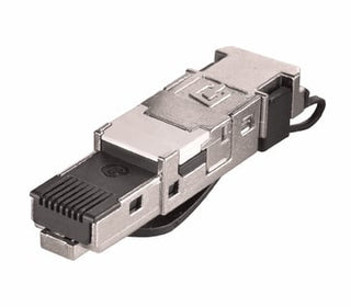 IE modular plug RJ45 toolfree C6a BK-B