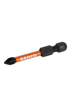 Bahco 1/4"" Slagtorsionsskruetrækkerbits til Pozidriv skruer PZ1 50 mm