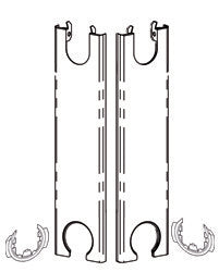 Endegavl type 22 H:900 2 stk