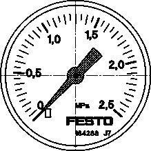 Festo Manometer MA-50-2,5-1/4-EN