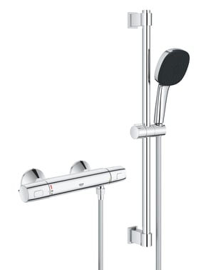 GROHE Precision Trend term + brusestangsæt 600 mm, krom