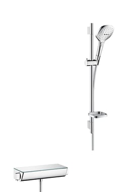 hansgrohe Ecostat Select termostat med Select E 120 3jet brusesæt 65 cm