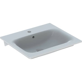 Geberit Renova Plan håndvask, 550 x 480 x 168 mm, t/møbel, hvid porcelæn