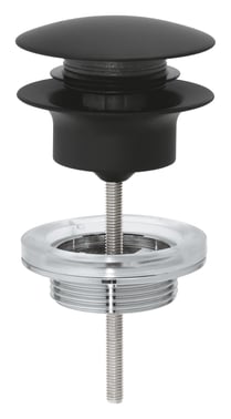 GROHE bundventil 1 1/4""/Ø64 mm, Phantom Black