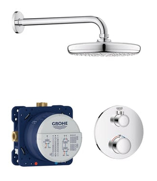 GROHE Grohtherm sampak til indbyg., rund, krom