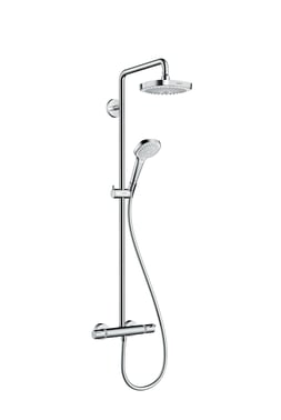 hansgrohe Croma Select E 180 2jet Showerpipe hvid/krom