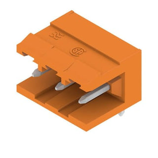 3 polet print stik (( Board)) 5.08 mm pitch med 3.2mm loddeben 90° orange SLA 03/90 3.2SN OR BX