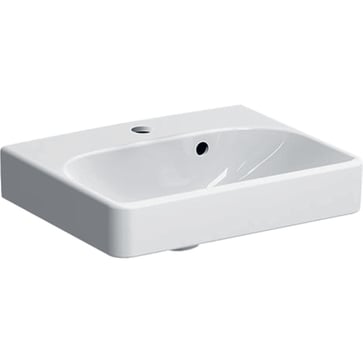 Geberit Smyle håndvask 450x160x360mm t/møbel/bolt hvid porcelæn KeraTect